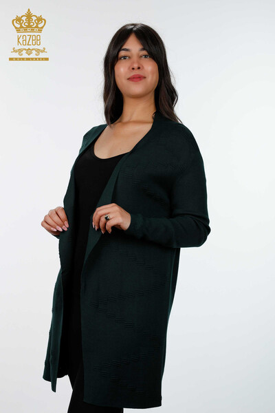 Cardigan cu ridicata pentru damă, cu model lung, viscoză - 15440 | KAZEE - Thumbnail