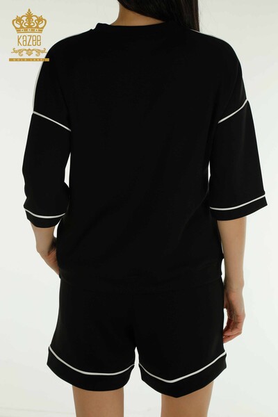 Angro Set de trening pentru femei cu pantaloni scurți - de bază - negru - 17699 | KAZEE - 11