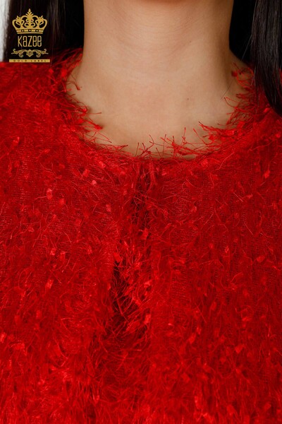 Rochie cu ridicata pentru femei Cardigan Roșu - 16649 | KAZEE - Thumbnail