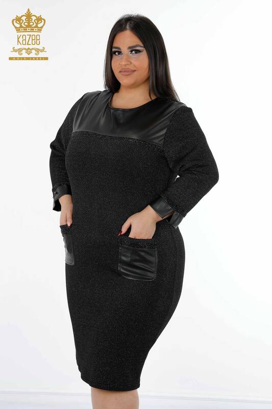 Rochie cu ridicata pentru femei neagra - Istanbul Wholesale Clothing - 7587 | KAZEE