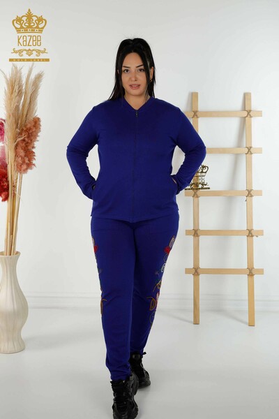 Set de trening de damă cu ridicata Saks cu modele colorate - 16657 | KAZEE - Kazee