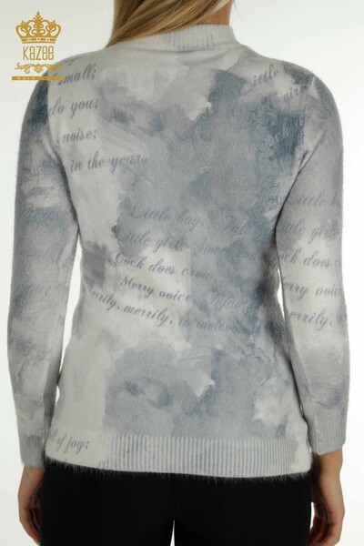 Pulover de tricot de damă cu ridicata - Angora - Digital - 40031 | KAZEE - Thumbnail
