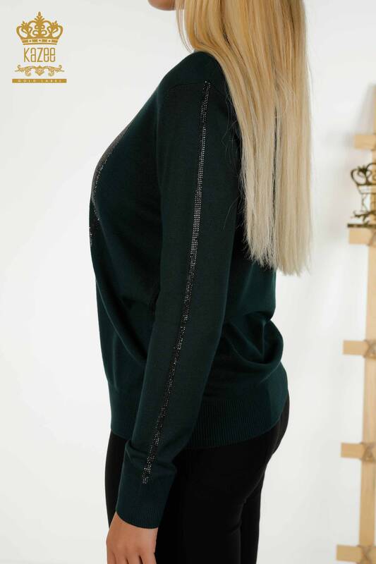 En-gros Tricotaj pentru femei Pulover cu model Rose Nephti - 30448 | KAZEE