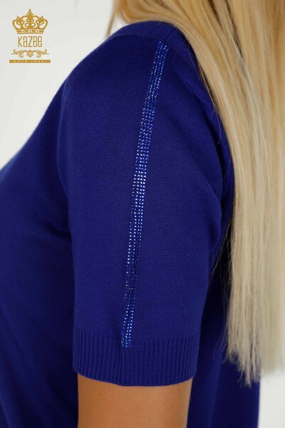 Pulover de tricotaj pentru femei cu ridicata - Model american - Saks - 30326 | KAZEE - Thumbnail