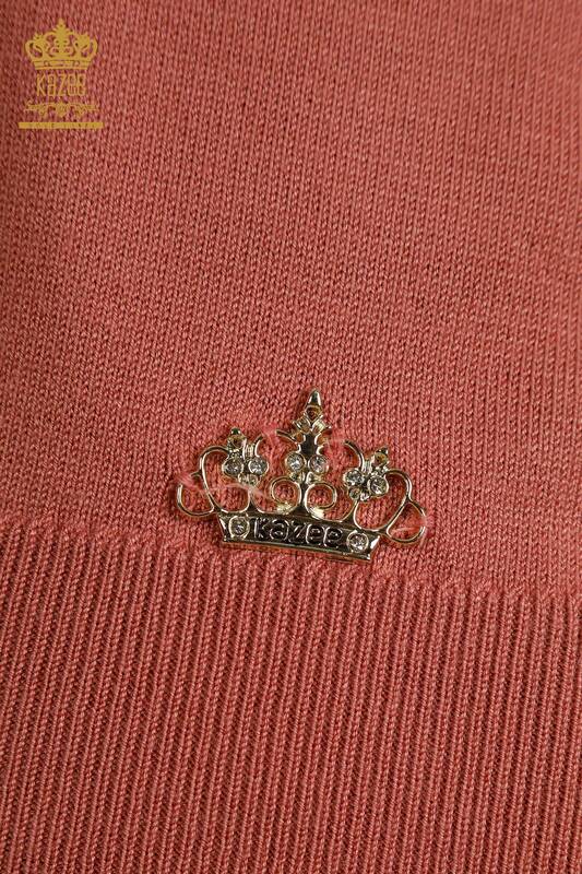 Tricotaj cu ridicata pentru femei Pulover cu mânecă lungă Dusty Rose - 11071 | KAZEE
