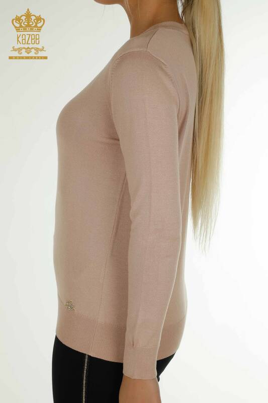 Tricotaj cu ridicata pentru femei Pulover cu maneca lunga Stone - 11071 | KAZEE