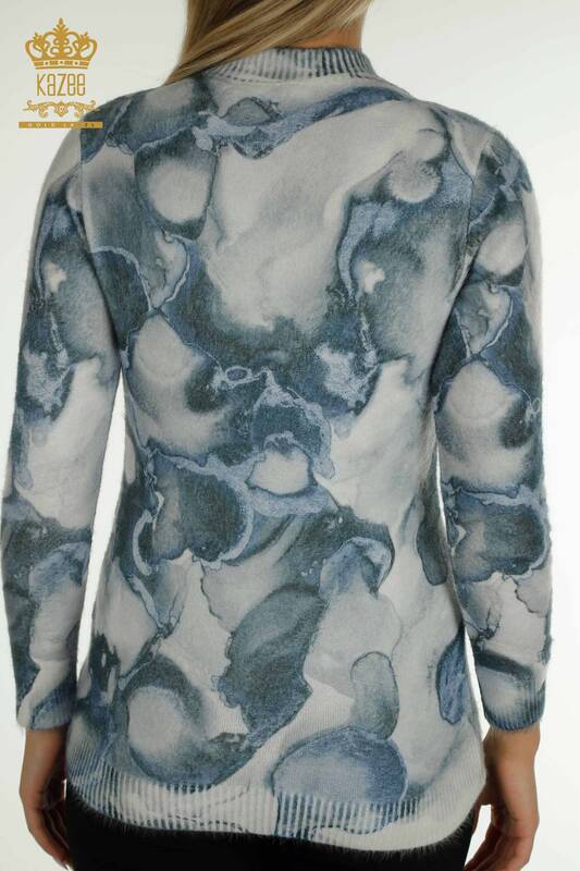 Pulover de tricotaj de damă cu ridicata - Angora - Digital - 40025 | KAZEE