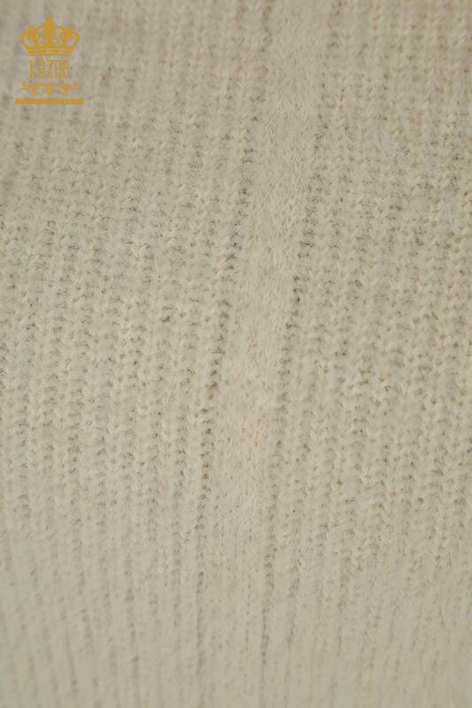 Tricotaje cu ridicata pentru femei Pulover Angora Stone - 30646 | KAZEE