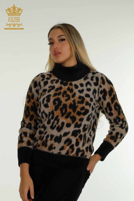 Pulover de tricotaj de damă cu ridicata - model leopard - 30631 | KAZEE