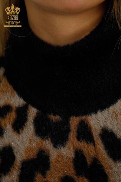 Pulover de tricotaj de damă cu ridicata - model leopard - 30631 | KAZEE - Thumbnail