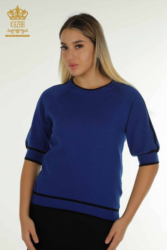 Pulover de tricotaj pentru femei cu ridicata - Model american - Saks - 30790 | KAZEE
