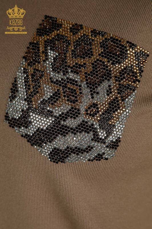 Pulover de tricotaj de dama cu ridicata - Model american - nurca - 30753 | KAZEE