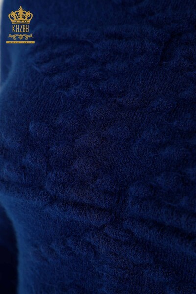 En-gros de tricotaje pentru femei Pulover - Tesute - Angora - Saks - 18473 | KAZEE - Thumbnail