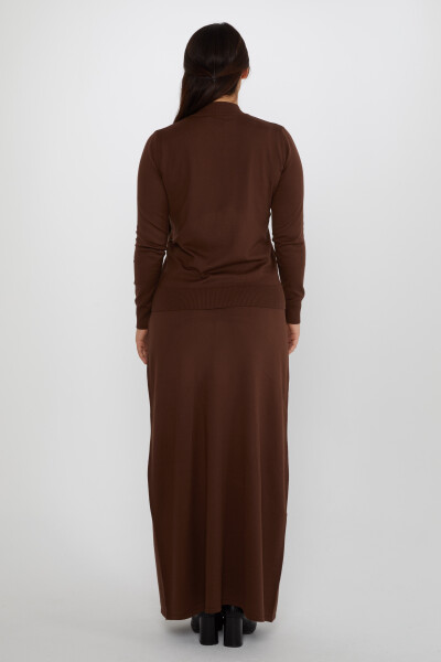 Collier montant brodé en pierre double ensemble marron - 31298 | KAZEE (Lot de 5 M-L-XL-2XL-3XL) - 6