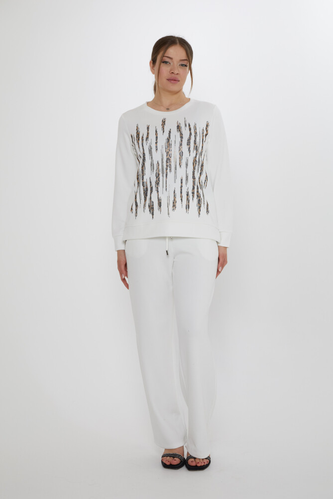 Ensemble survêtement avec poche détail écru - 17886 | KAZEE (Lot de 3 M-L-XL) - 1