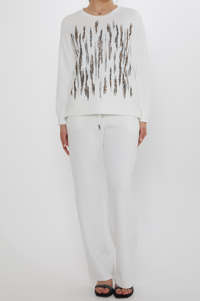 Ensemble survêtement avec poche détail écru - 17886 | KAZEE (Lot de 3 M-L-XL) - 3