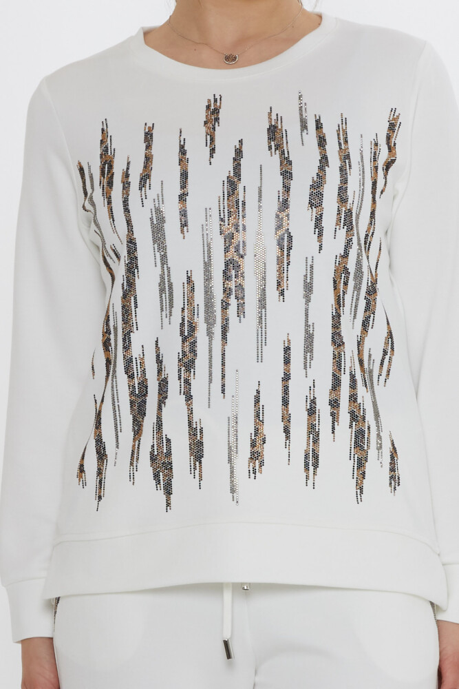 Ensemble survêtement avec poche détail écru - 17886 | KAZEE (Lot de 3 M-L-XL) - 4