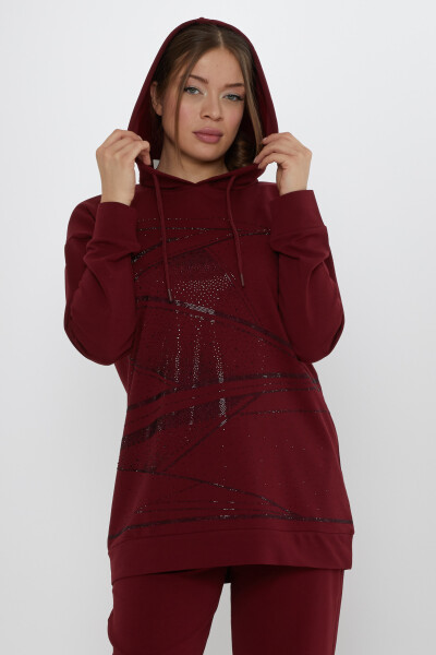 Eşofman Takımı Cepli Bordo - 17900 | KAZEE (3'lü Set M-L-XL) - 5