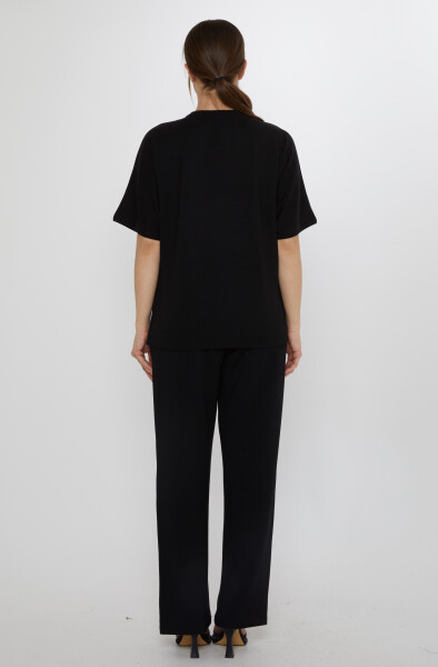 Eşofman Takımı Kaplan Desenli Siyah - 17876 | KAZEE (3'lü Set L-XL-2XL) - 8