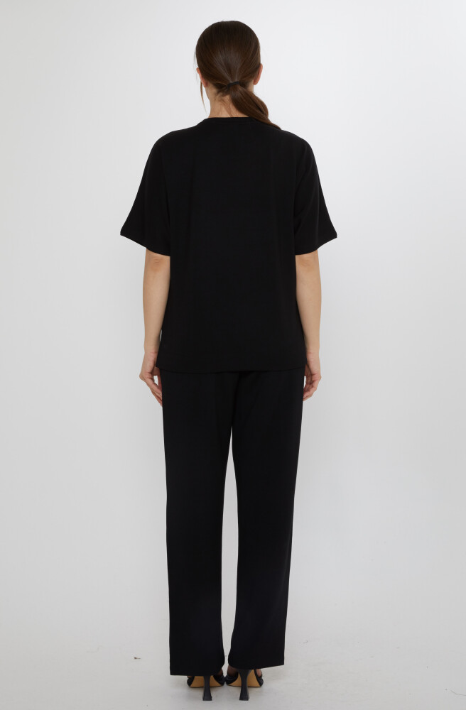 Eşofman Takımı Kaplan Desenli Siyah - 17876 | KAZEE (3'lü Set L-XL-2XL) - 8