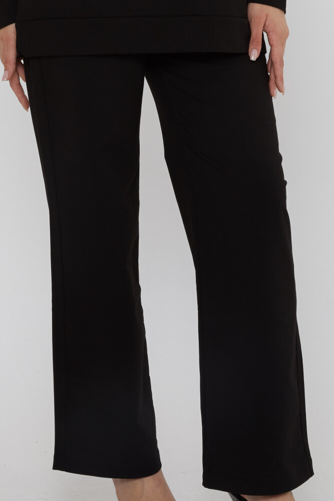 Eşofman Takımı Kare Taş İşlemeli Siyah - 17899 | KAZEE (3'lü Set M-L-XL) - 6