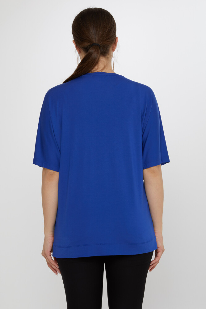 بلوز ساکس طرح دار پروانه ای - 80046 | KAZEE (مجموعه 3 عددی L-XL-2XL) - 6