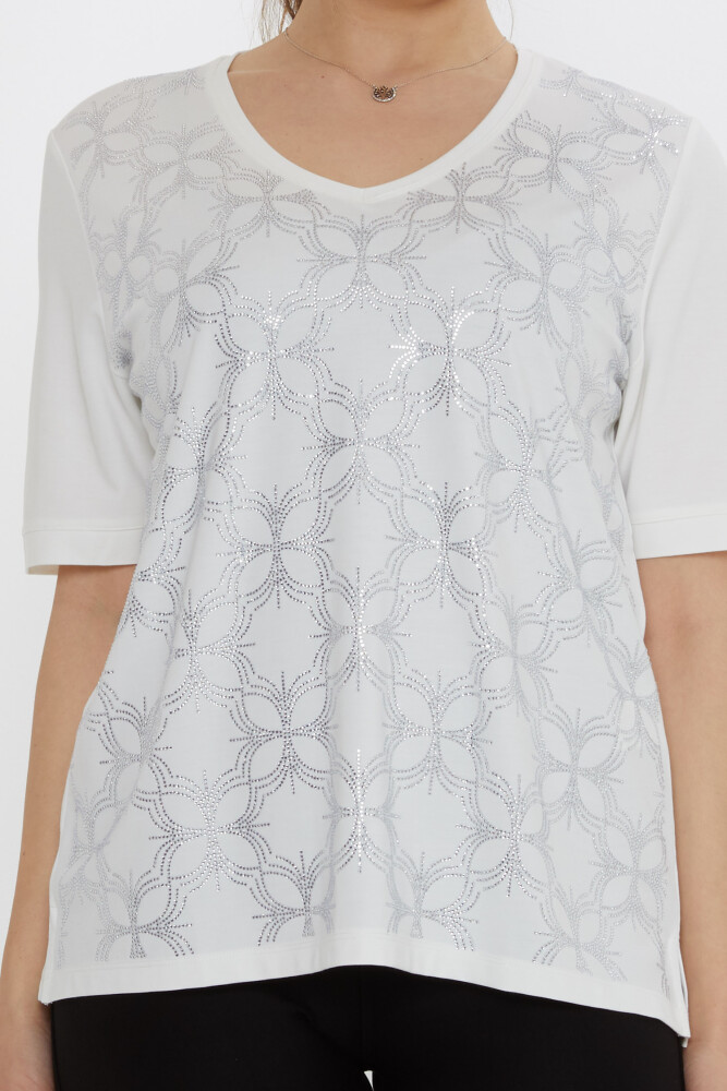 بلوز V یقه اکرو - 80044 | KAZEE (مجموعه 3 عددی L-XL-2XL) - 3