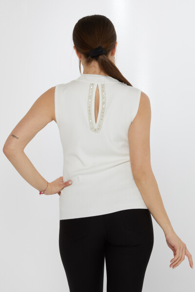 ژاکت بافتنی اکرو سنگ دوزی شده - 31582 | KAZEE (ست 3 M-L-XL) - 5