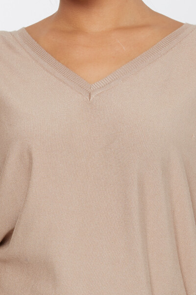 ژاکت بافتنی راسو طرح دار سنگ دوزی - 30924 | KAZEE (مجموعه 4 M-L-XL-2XL) - 3