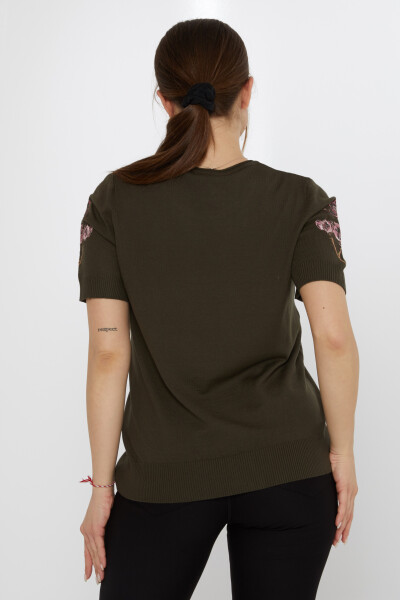 ژاکت بافتنی ورت گلدوزی شده - 31725 | KAZEE (مجموعه 3 عددی L-XL-2XL) - 5