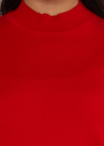 لوگوی ژاکت بافتنی با جزئیات پایه قرمز - 16663 | KAZEE (مجموعه 4 عددی L-XL-2XL-3XL) - 3