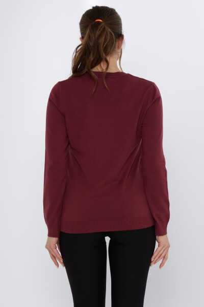 ژاکت بافتنی رز کلارت دوزی قرمز - 31377 | KAZEE (مجموعه 3 عددی L-XL-2XL) - 5