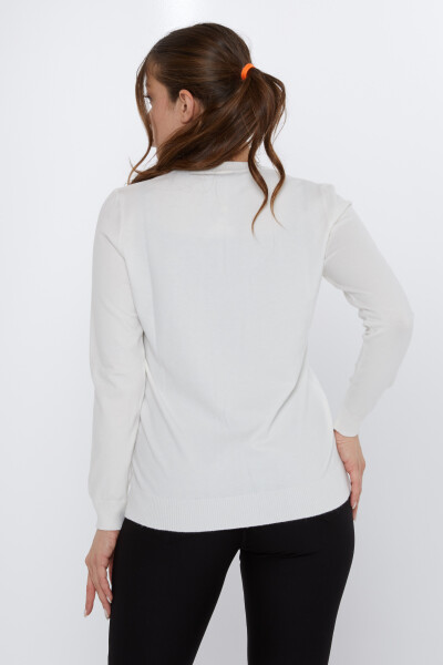 ژاکت بافتنی رز دوزی اکرو - 31377 | KAZEE (مجموعه 3 عددی L-XL-2XL) - 5