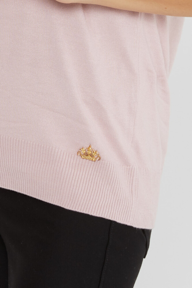 ژاکت بافتنی آرم آستین کوتاه - 16271 | KAZEE (مجموعه 4 عددی L-XL-2XL-3XL) - 3