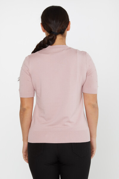 ژاکت بافتنی آستین کوتاه پودری خود طرح - 30131 | KAZEE (مجموعه 4 M-L-XL-2XL) - 5