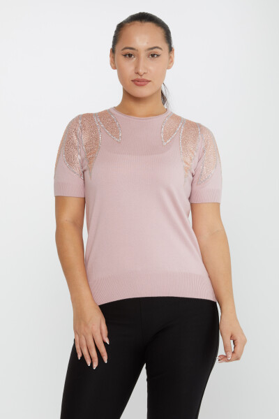 ژاکت بافتنی سنگ شانه دوزی شده مدل آمریکایی - 30792 | KAZEE (مجموعه 4 M-L-XL-2XL) - 2