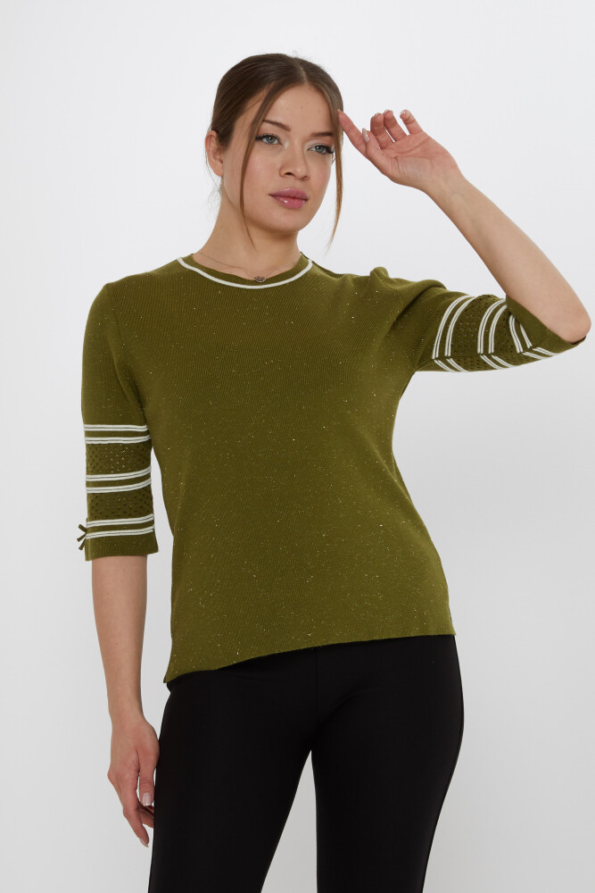 ژله آستین بافتنی سبز تیره - 31316 | KAZEE (ست 3 M-L-XL) - 1