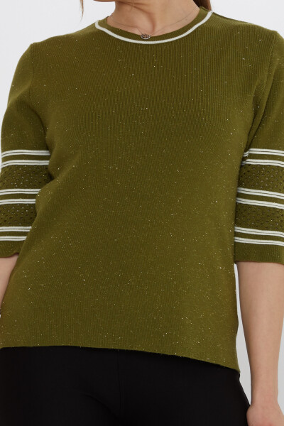 ژله آستین بافتنی سبز تیره - 31316 | KAZEE (ست 3 M-L-XL) - 3