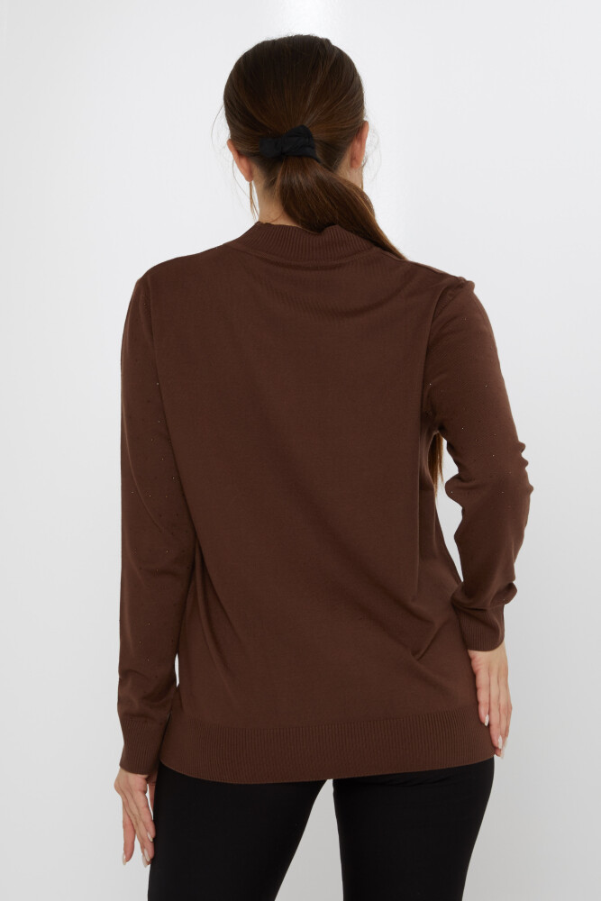 ژاکت بافتنی قهوه دوزی سنگ - 31513 | KAZEE (مجموعه 3 عددی L-XL-2XL) - 5