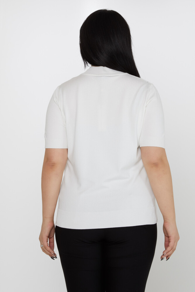 ژاکت بافتنی اکرو سنگ دوزی مدل آمریکایی - 31864 | KAZEE (مجموعه 4 عددی L-XL-2XL-3XL) - 5