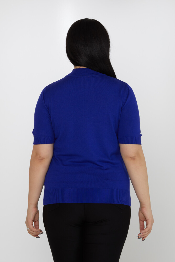 ژاکت بافتنی ساکس دوزی سنگی مدل آمریکایی - 31864 | KAZEE (مجموعه 4 عددی L-XL-2XL-3XL) - 5