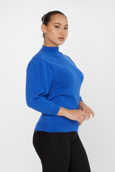 ژاکت بافتنی ساکس آستین بادکنکی - 30341 | KAZEE (مجموعه 4 عددی S-M-L-XL) - 2