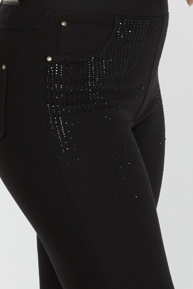 شلوار با جیب سنگی مشکی - 3758 | KAZEE (مجموعه 4 42-44-46-48) - 5