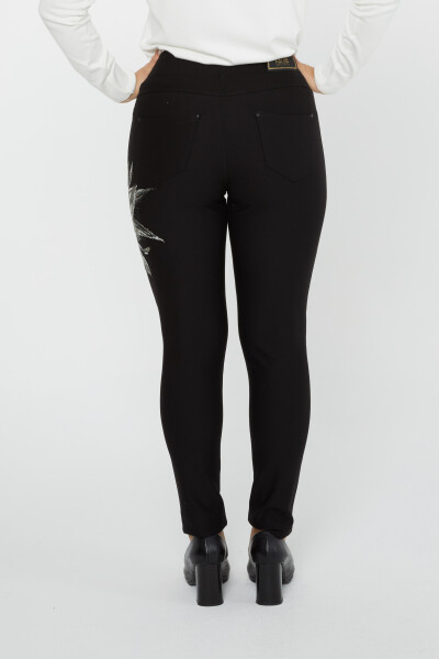 شلوار با جیب سنگی مشکی - 3784 | KAZEE (مجموعه 4 36-38-40-42) - 7