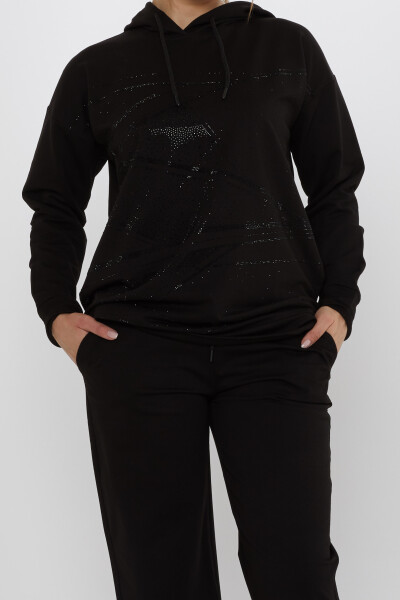 ست لباس ورزشی جیب دار مشکی - 17900 | KAZEE (ست 3 M-L-XL) - 4