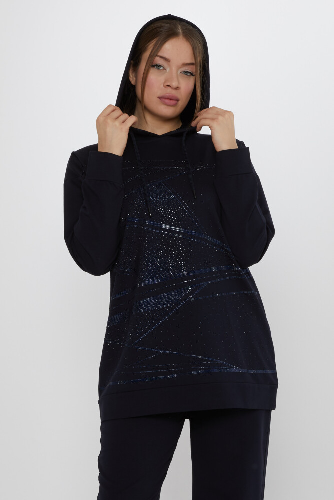 ست لباس ورزشی جیبی آبی سرمه ای - 17900 | KAZEE (ست 3 M-L-XL) - 3