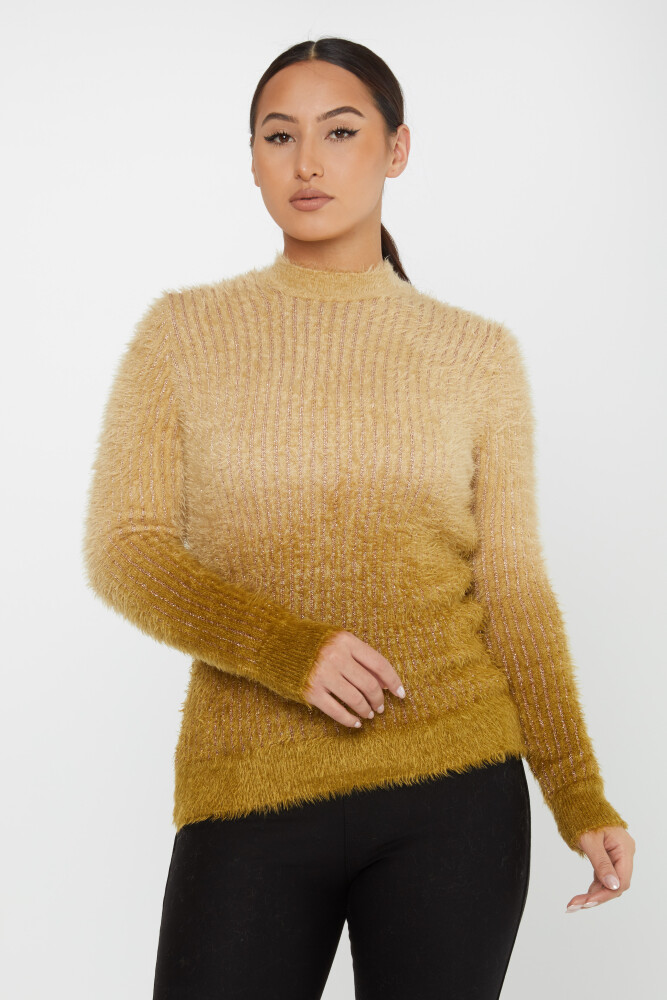 Tricot Angora Couleur Transitionnelle Manches Longues Safran - 30796 | KAZEE (Lot de 3 S-M-L) - 2