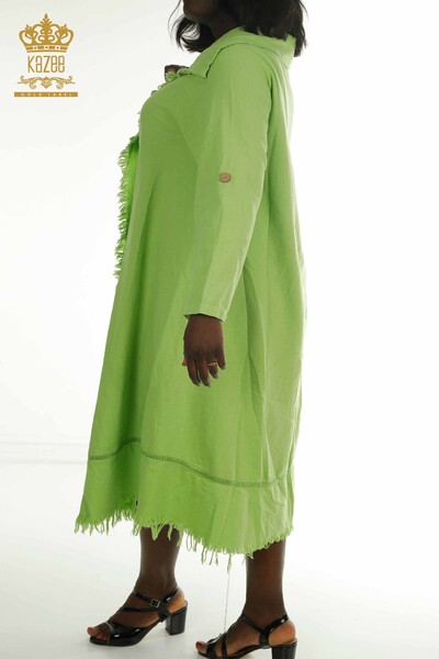 فروش عمده لباس زنانه - دکمه دار - سبز پسته ای - 2402-211606 | S&M - Thumbnail