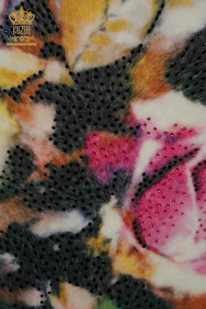 فروش عمده لباس بافتنی آنگورا زنانه - چاپ رز - دیجیتال - 40014 | KAZEE - 4