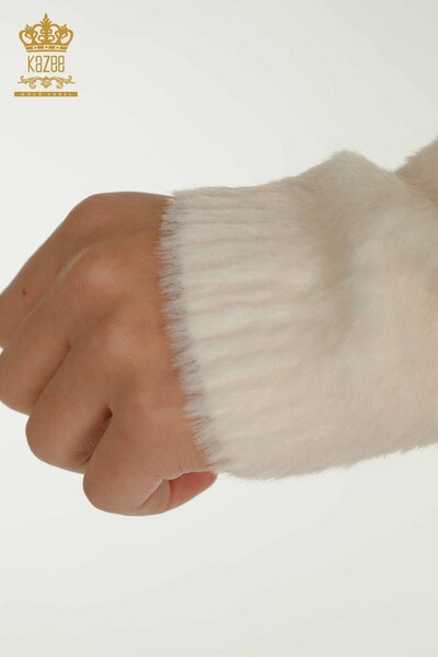 فروش عمده ژاکت بافتنی زنانه آنگورا - سنگ دوزی - دیجیتال - 40019 | KAZEE - 7